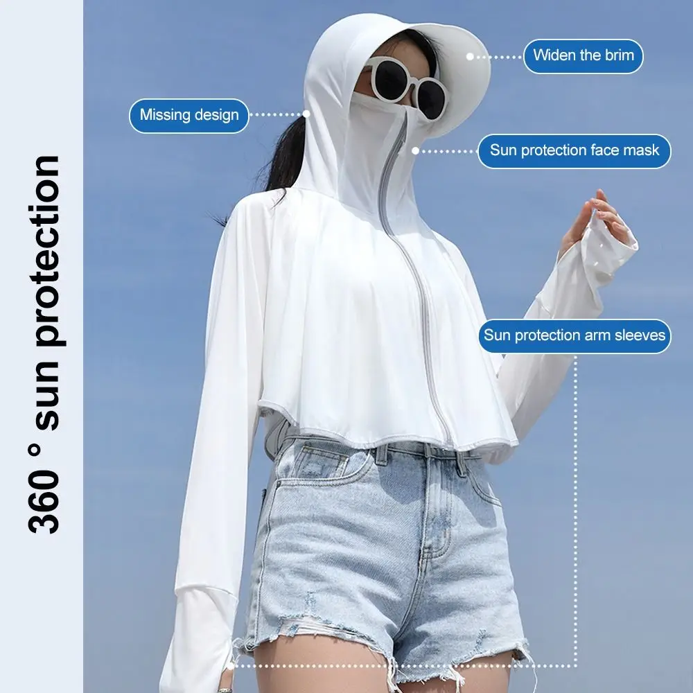 

Long Sleeve Sun Protection Jacket Hoodie UV Protection Thin Summer Jackets Quick Dry Breathable Sun Protection Clothing