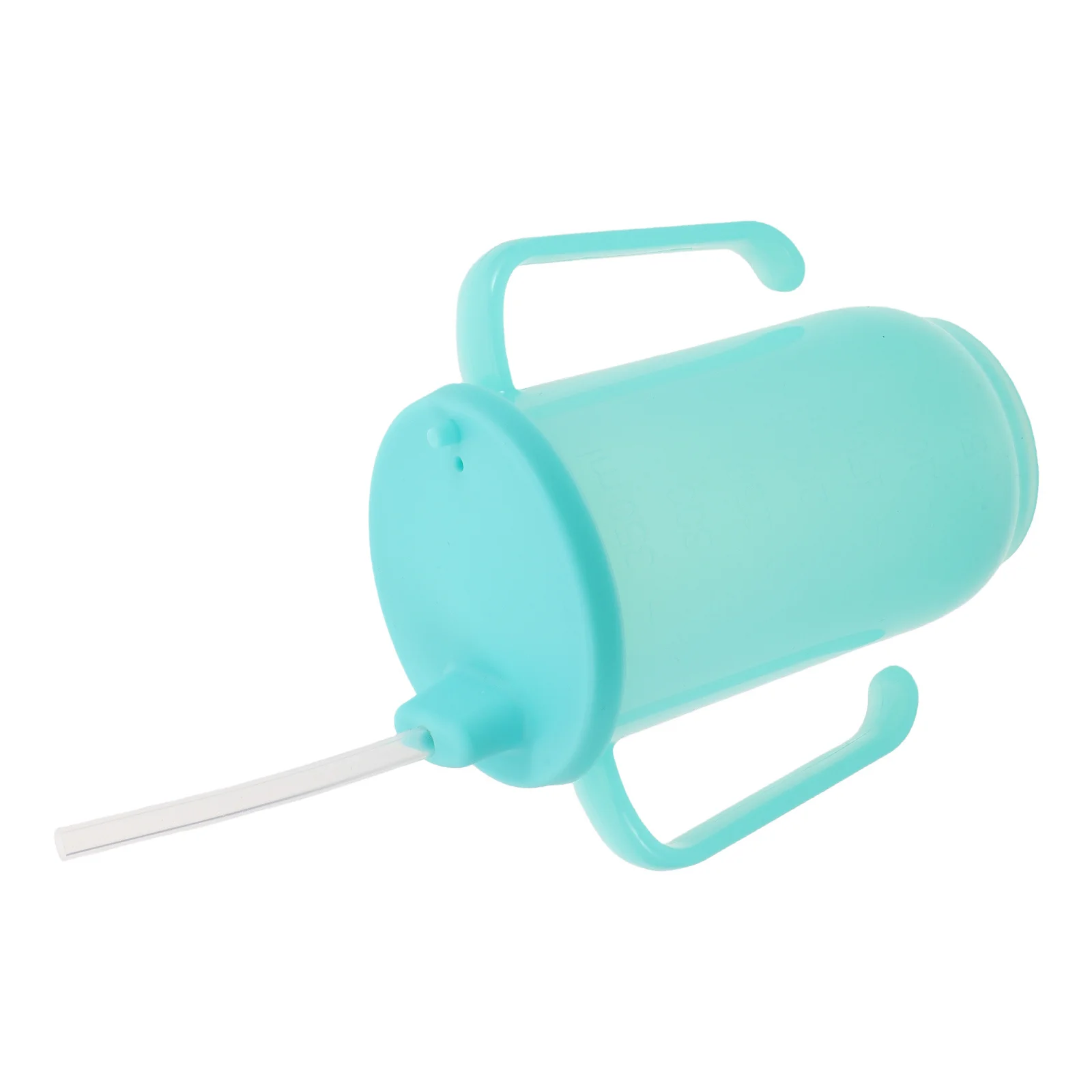 

2Pcs Reusable Feeding Cup for Adults Spillproof Cup with Long Straw for Senior Hydration Comfortable Grip Design