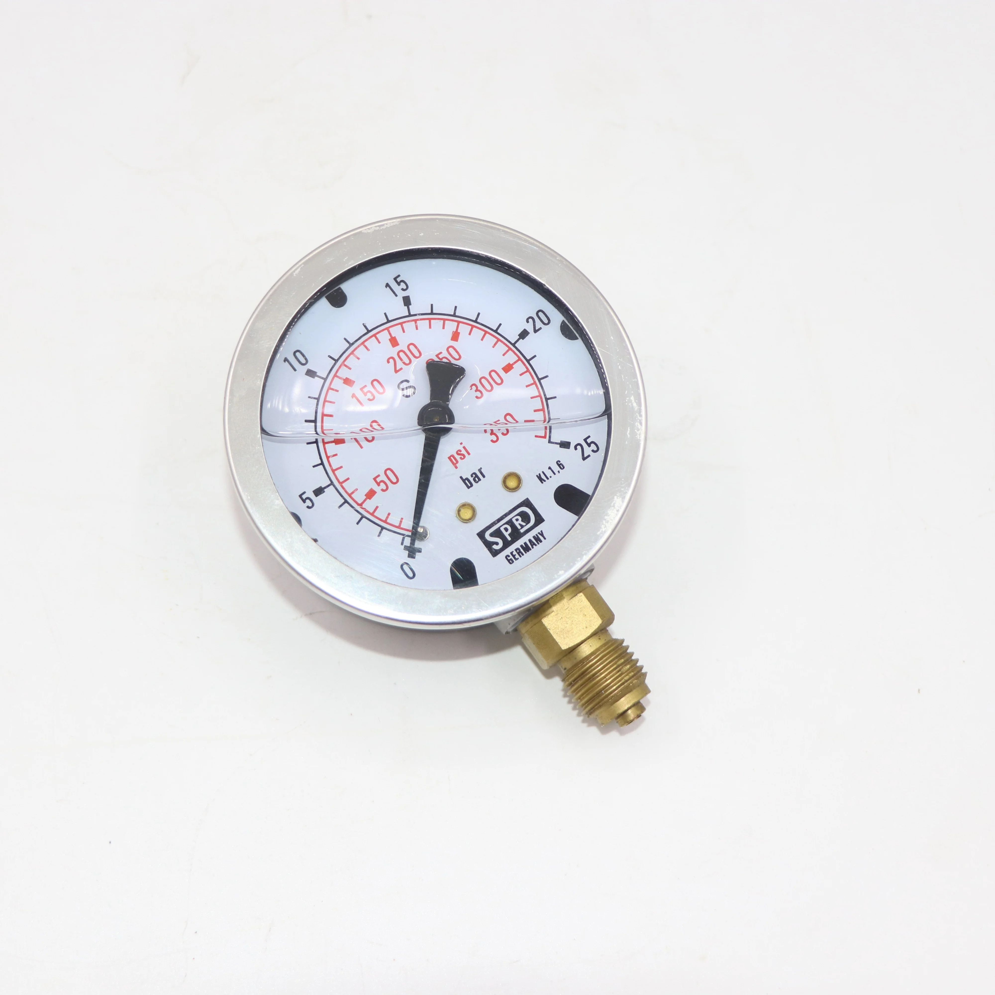 

High quality SPRD bayonet ring pressure gauge liquid filled dual pressure gauge hydraulic pressure test gauge