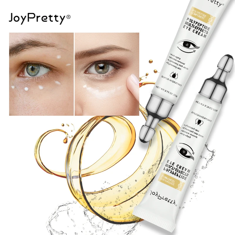 Joypretty Peptide Eye Cream Dark Circles Bags Removal Eyes Contour Corrector Anti-Wrinkle Anti-Aging Skin Care Creams Whitening