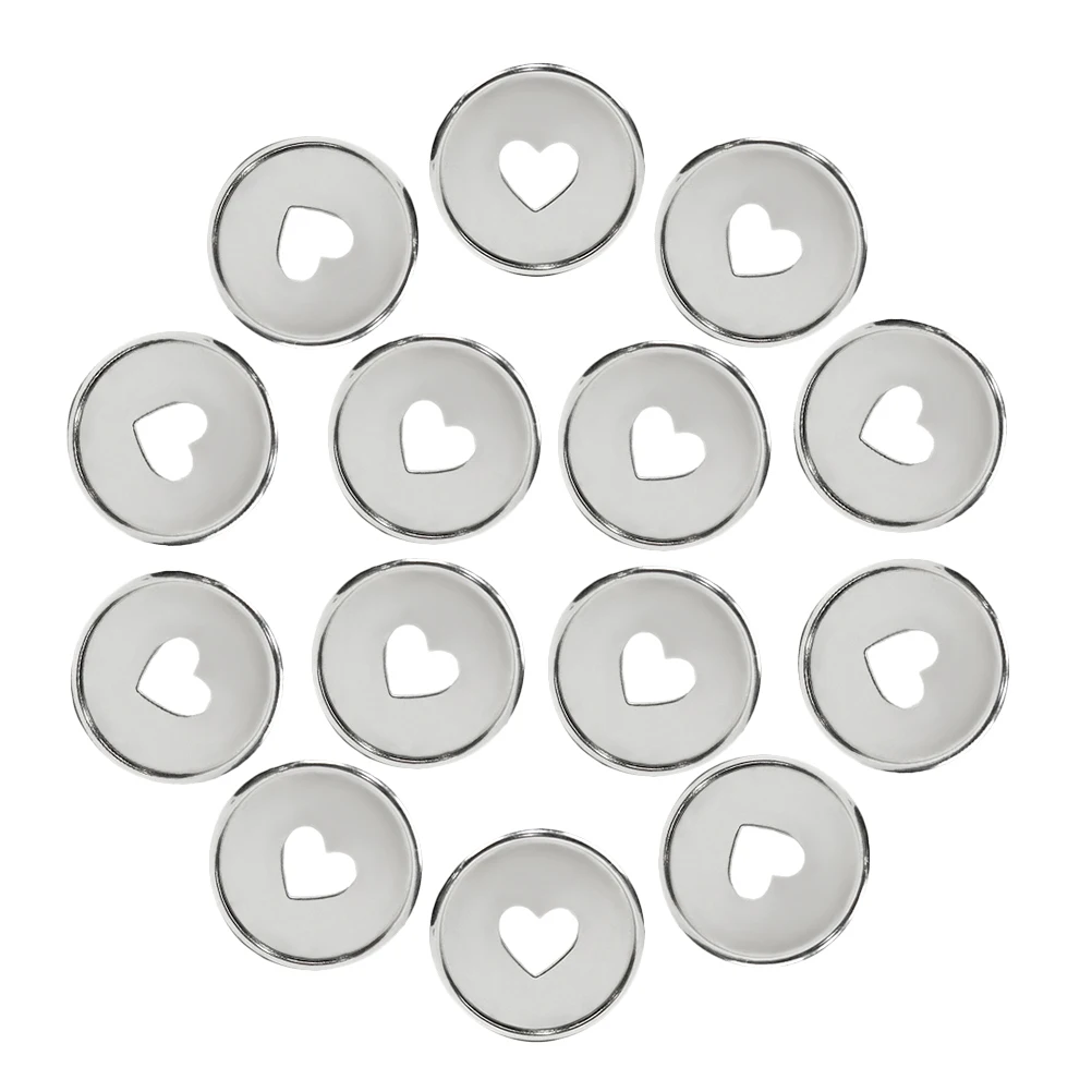 

20 Pcs Binder Discs Hollow Heart Plastic Book Binding Discs Binder Paper Expansion Planner Supplies Black