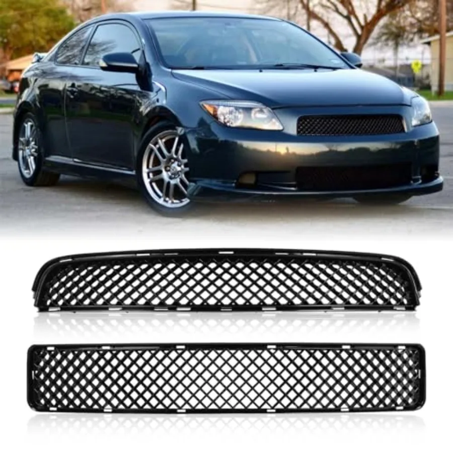 

Front Bumper Guard Grille Fit for 2005-2010 Scion Tc Smt10600 Honeycomb Front Air Intake Black Radiator Replacement Guard 2 Pie