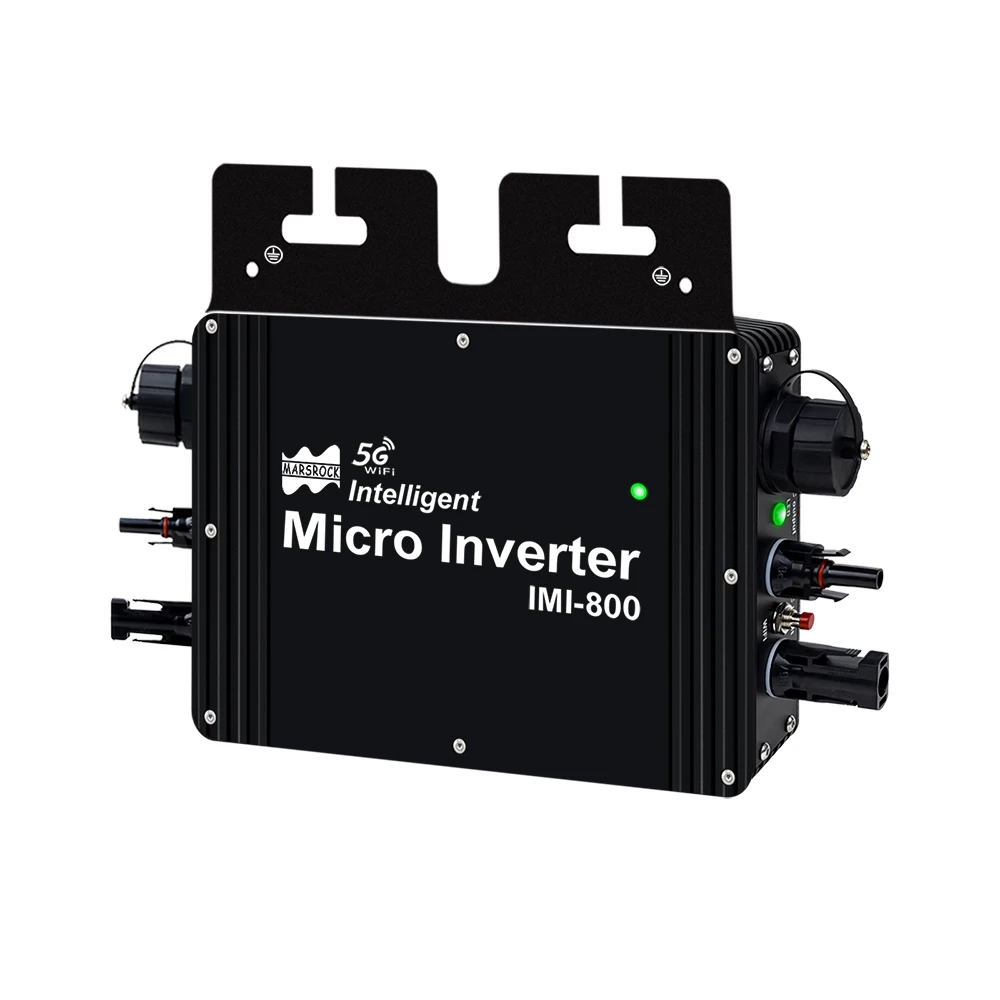 800W Intelligent Grid Tie Solar Inverter 20-50VDC Solar Panel Input WiFi Function IP65 For Residential 120VAC 230VAC Home Grid