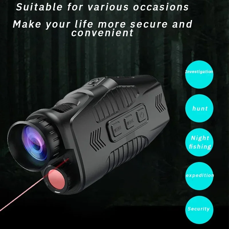 1PC Infrared Night Vision Instrument HD 1080p 5x Telescope Dry Battery Version Mountain Camping Outdoor Night Vision Instrument