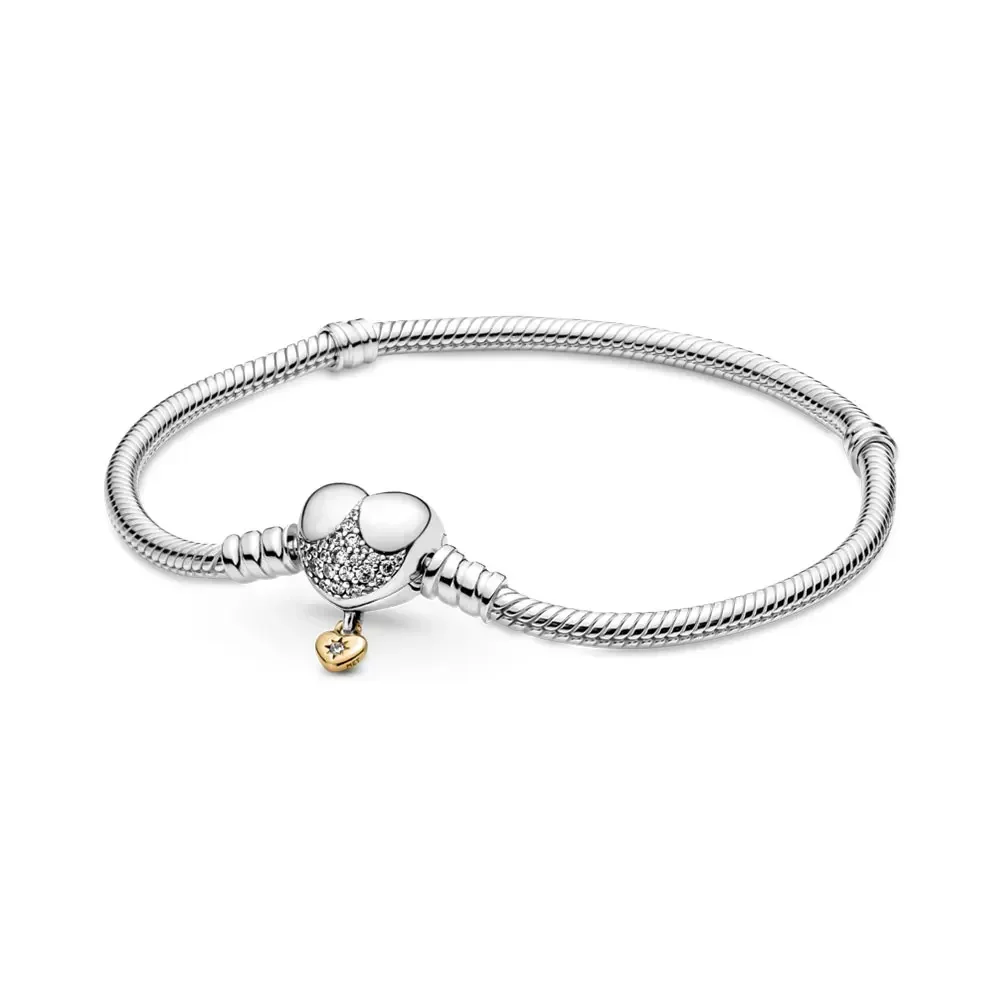 Classic S925 Silver Panjia Fashion Bracelet Suitable for Pendant Diy Personalized Bracelet Women’S Jewelry Anniversary Gift