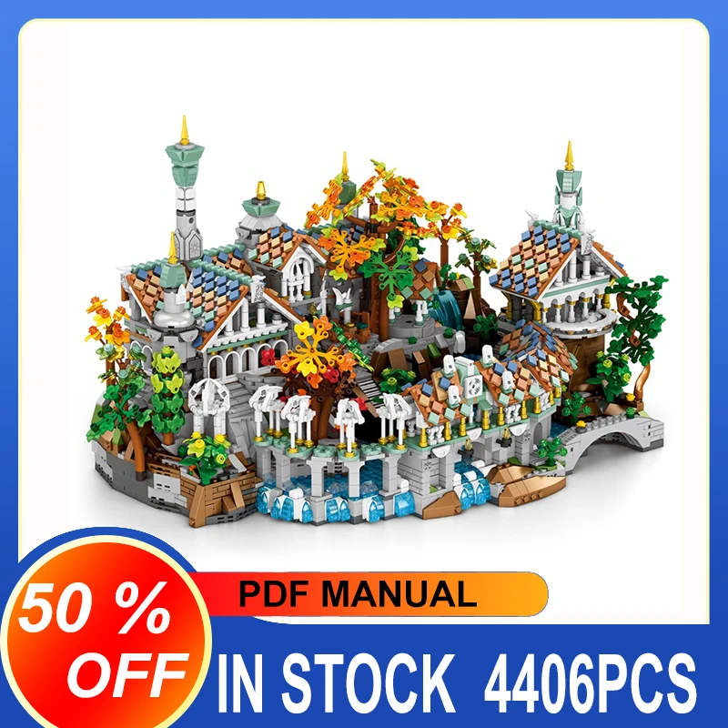 

55015 4406pcs MOC European Century D eep Valley Building Blocks Assembling Construction Bricks Model Toys for Children Gift Set
