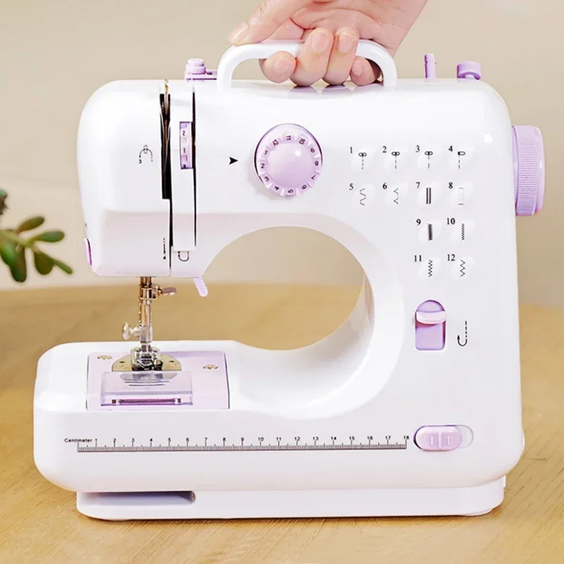 Portable Sewing Machine Mini Electric Household Crafting Mending Sewing for Home Sewing Beginners Kids