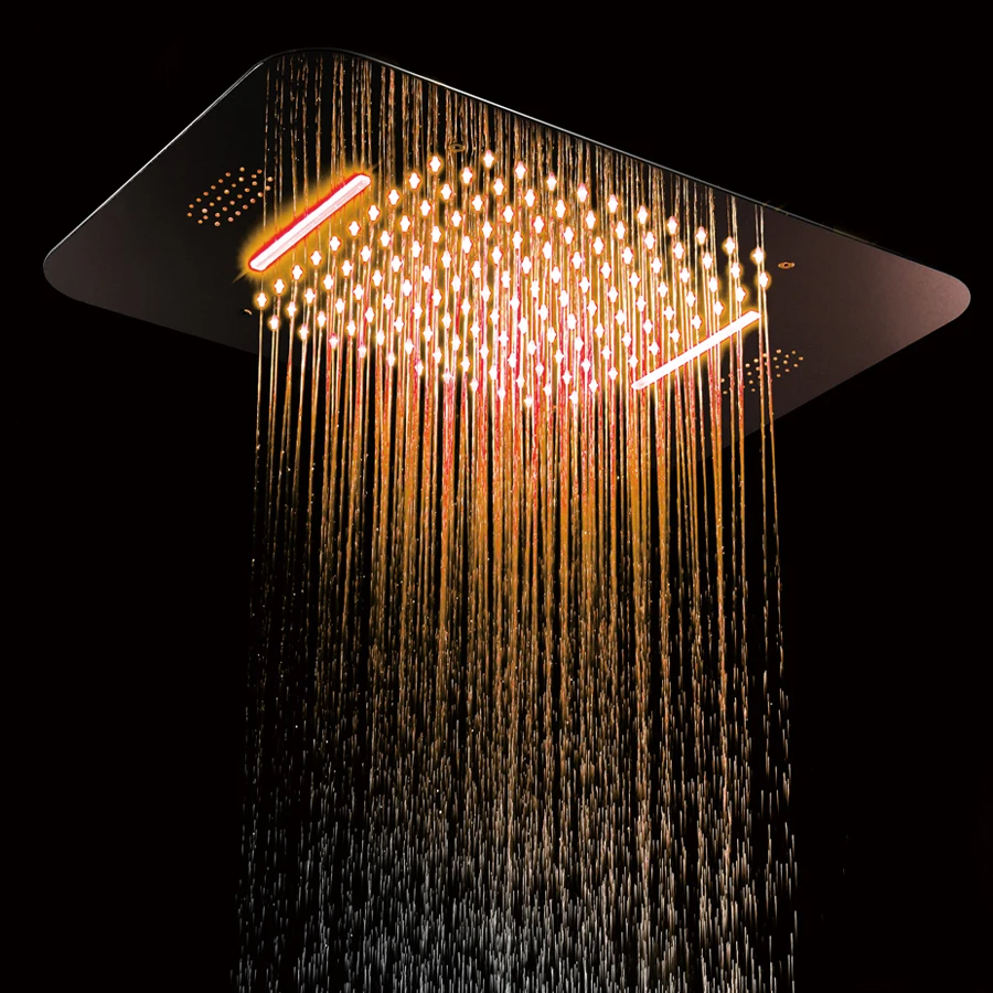 Imagem -03 - Boenn-inteligente Banheiro Cachoeira Chuveiro Escondido Teto Chuva Alta Pressão Led Music Household 58x38cm m