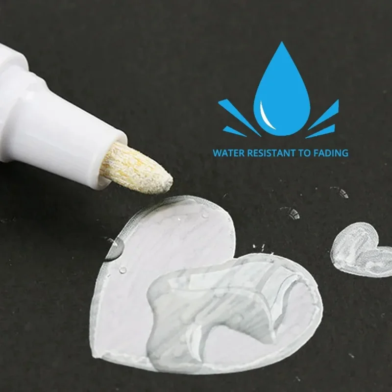 1PCS Car Paint Pen Waterproof Car Wheel Tire Oily Painting Mark Pen Auto Rubber Tyre Tread CD Metal Permanent Paint Marker