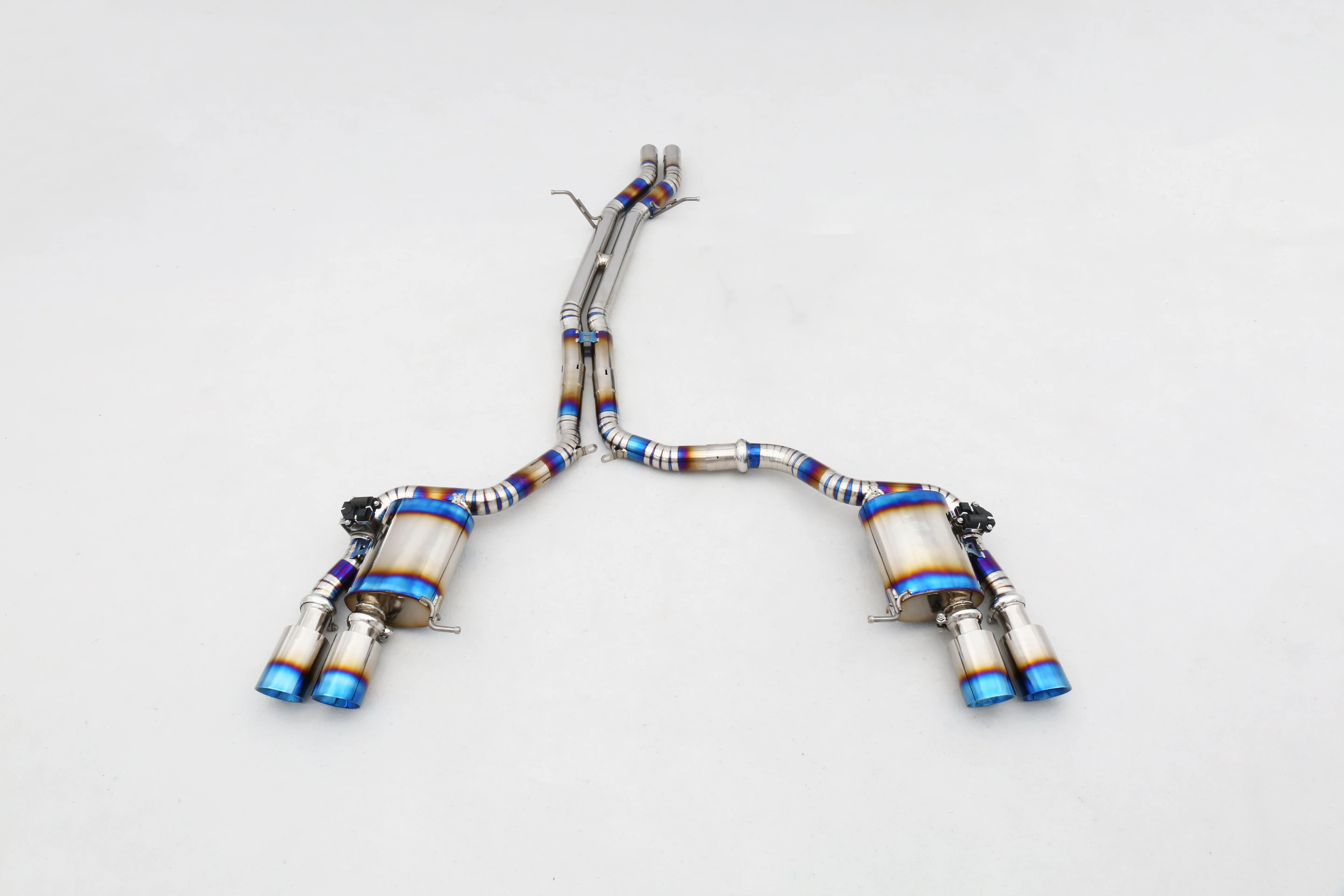 Custom 304 Stainless Steel/Titanium Valved Exhaust System Perfect Fit for