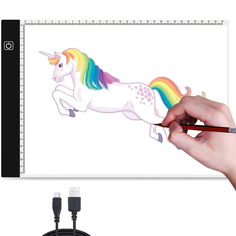 A4 ultra thin LED Drawing Digital Graphics Pad USB LED Light pad drawing tablet Electronic Art Painting