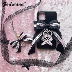 Mine Series Japanese Style Bow Iphone11 Ribbon Phone Case for Apple 14promax Sweet Cool Iphone15 Hot Girl Lolita Case Phone Case