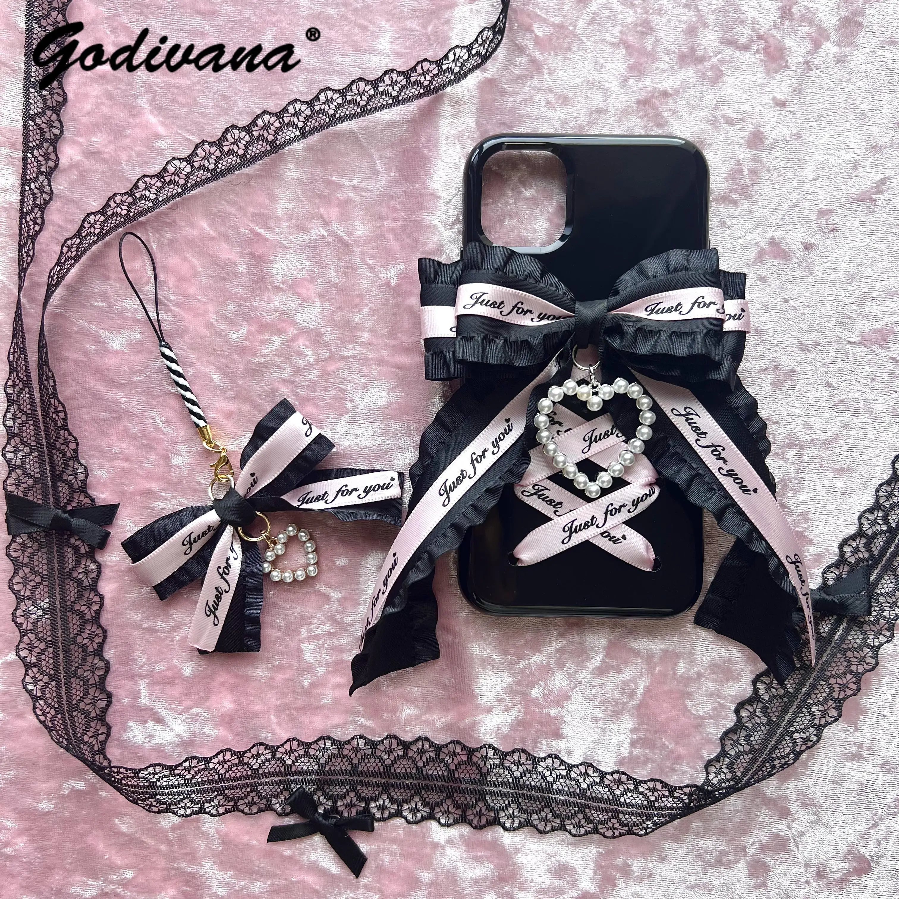 Mine Series Japanese Style Bow Iphone11 Ribbon Phone Case for Apple 14promax Sweet Cool Iphone15 Hot Girl Lolita Case Phone Case