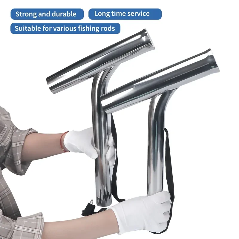 Stainless Steel Yacht Fishing Rod Holder Marine Boat Bracket Socket Deck Mount Rack Accessories for Sea Angling Outdoor Gear
