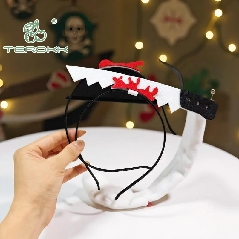 

Knife Modeling Headpiece Headband Halloween Headband Cosplay Prop Double Nonwoven Fabric Personalized Accessory Headwear