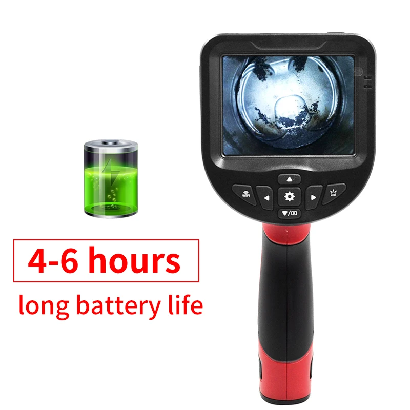 

4.3Inch IPS Screen 5.5mm/8mm Handheld Endoscope CMOS Borescope Inspection Otoscope Camera Digital Microscope