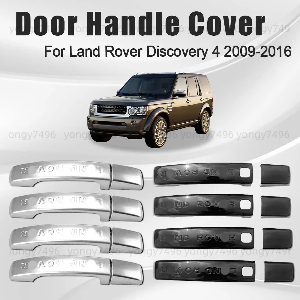 

Car Upgrade Door Handle Cover For Land Rover Discovery 4 2009-2016 Silver Door Handle Charred Black Cars Accessories Decoration