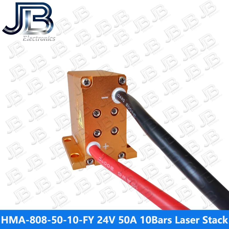 HMA-808-50-10-FY-D01 500W 10Bars 24V 50A 808nm كومة الليزر لإزالة الشعر #4