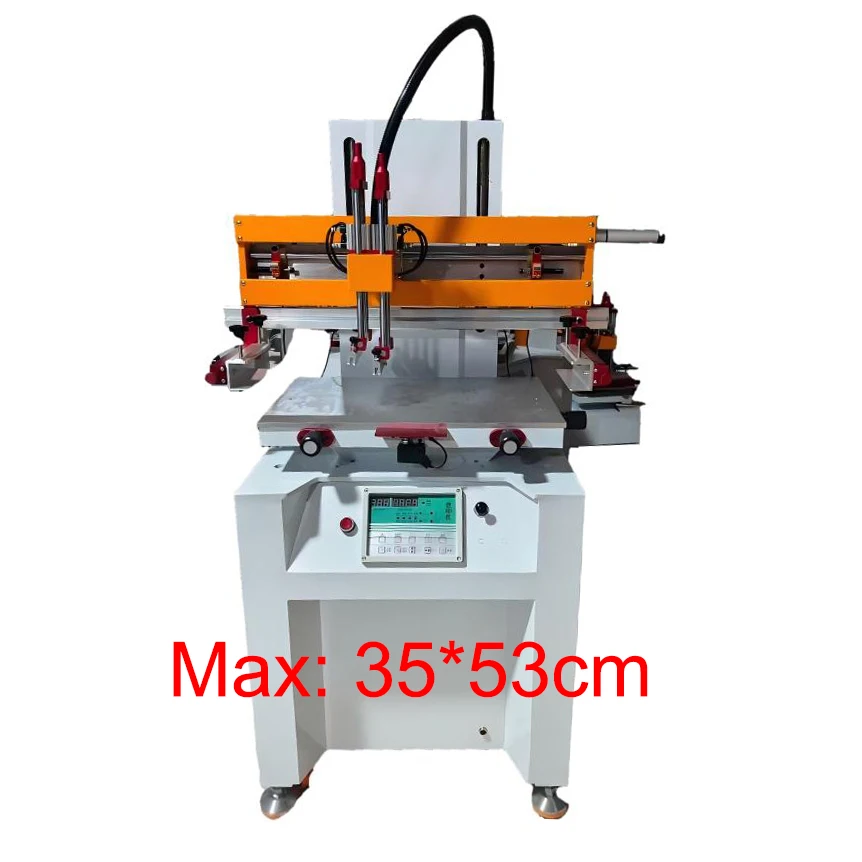 4060 Single Color Plastic Non Woven Bag Tshirt Screen Printing Machine Flat Bed Fabric Plastic Bag Silk Screen Printing Machine