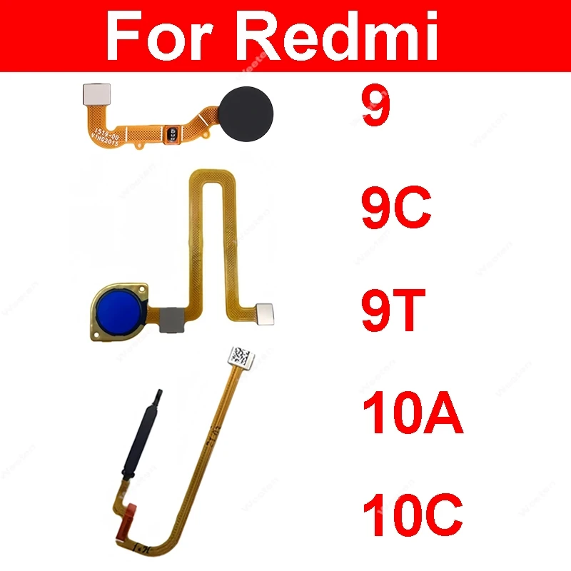 Premium Home Button Fingerprint Ribbon For Xiaomi Redmi 9 9C 9T 10A 10C Durable  Material Resists Bending And Wear Stable