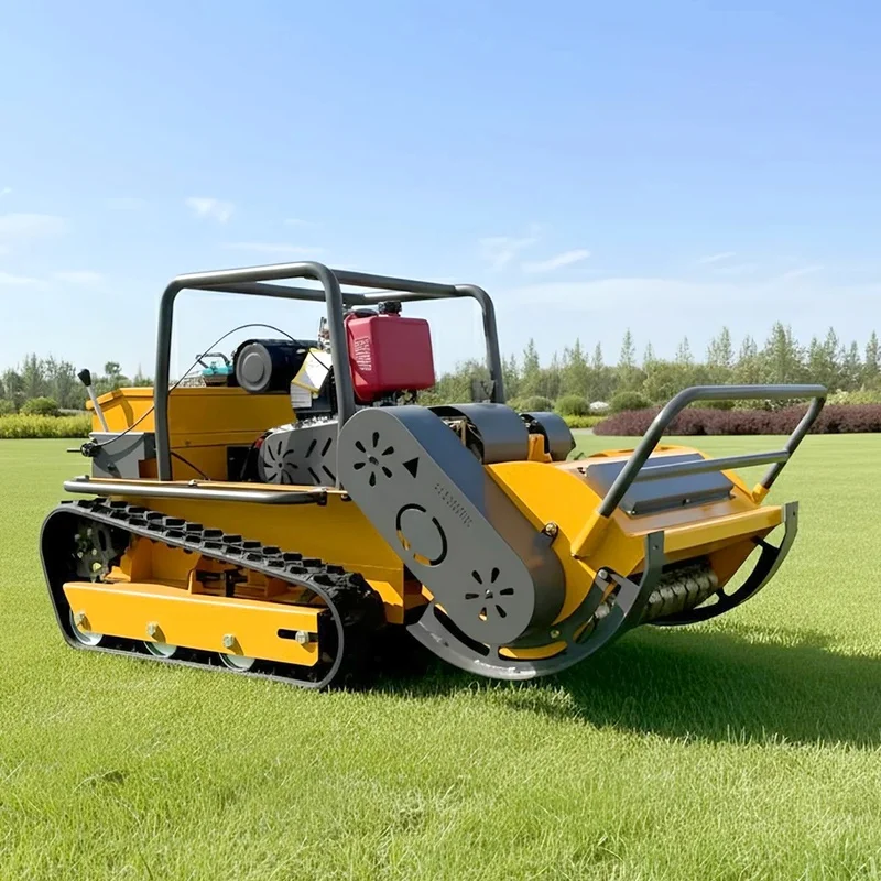 Robot Lawn Mower All Terrain Farm Robotic Lawn Mower Agricultural Operations Orchard Remote Control Lawn Mower