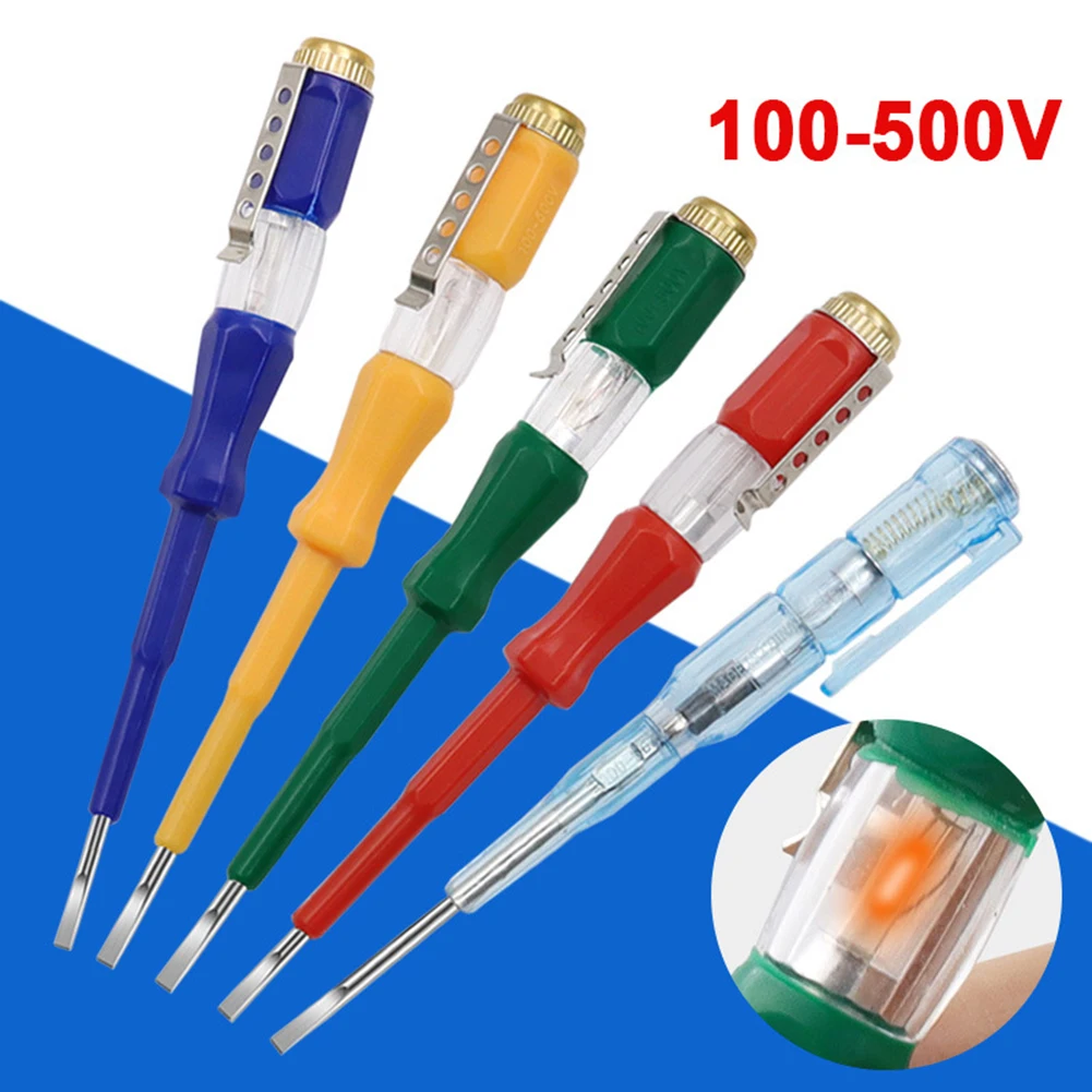 Anti Slip Handle Voltage Indicator Voltage Indicator Blade Bits Electrical Test Pen Neon Light Bulb Neon Light Drill Bit