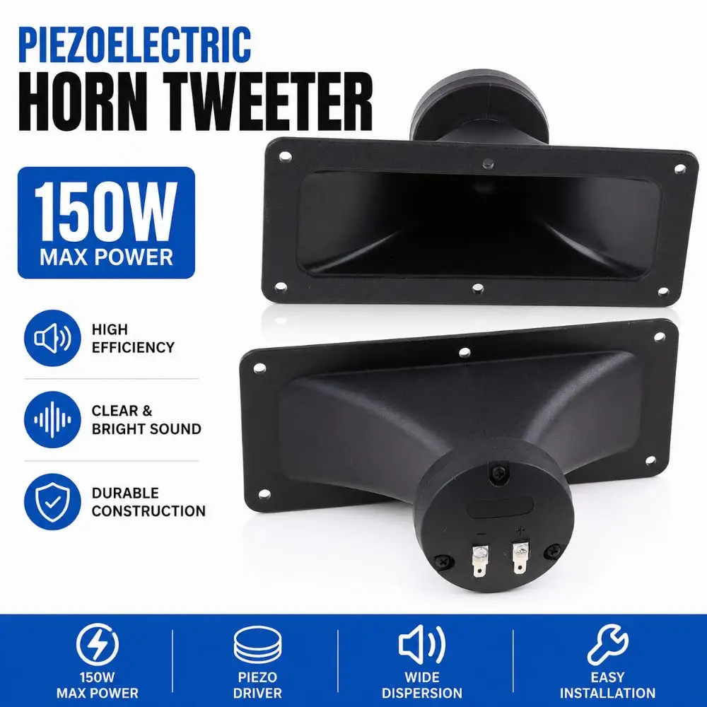New Dual Drive Piezoelectric Tweeter High Sensitivity Square Ceramic Buzzer 150W Audio Speaker