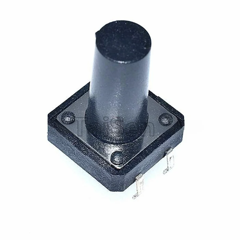 10 Uds 12x12 interruptor táctil de orificio pasante 12x12x4,3 12x12x5/6/7/7.5/8-10/11/12/14/15mm Micro interruptor, pulsador orificio pasante