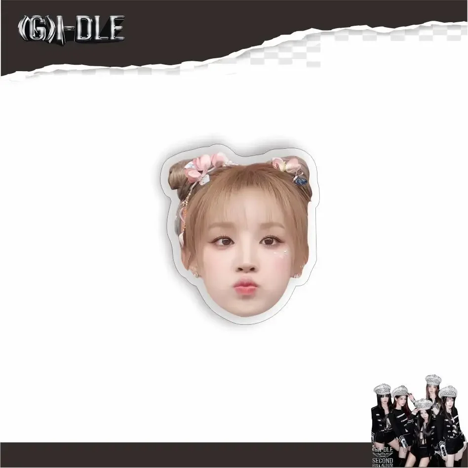 Imagem -03 - K-pop g I-dle Esticável Telefone Stand hd Foto dos Desenhos Animados Imagem Auto-adesivo Celular Acrílico Soyeon Miyeon Shuhua Yuqi Fãs Presente