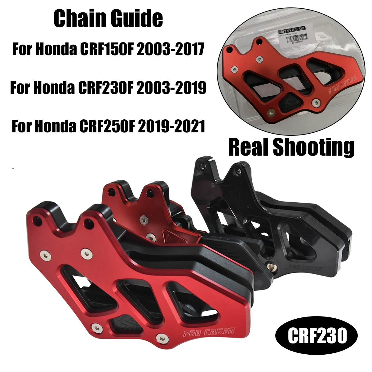 

Motorcycle CNC Aluminum Chain Guide Guard Protector For Honda CRF250L CRF250M CRF300L RALLY CRF125F CRF230F CRF250F Universal