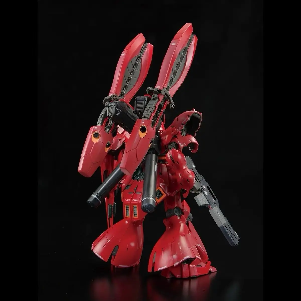 نجمة نموذج RG 1/144 Msn-04FF Sazabi Side-F Ver الجمعية أطقم منمذجة مزدوجة القرن قمع البلاستيك روبوت عمل نموذج لجسم اللعب #5