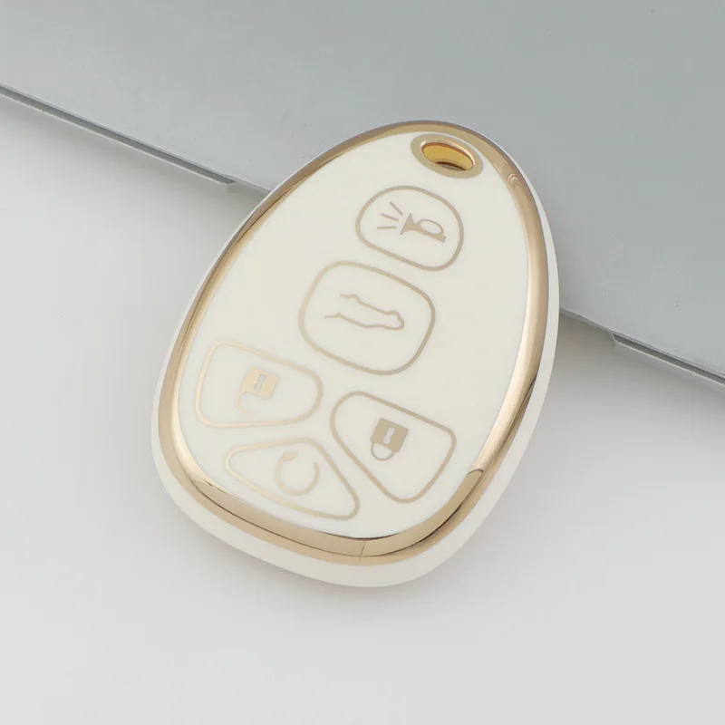 5/6 buttons Shell For Cadillac Escalade For Chevrolet Tahoe 2007 Gmc Suburban Yukon 2010 Traverse XL Soft TPU Car Key Case Cover image 4