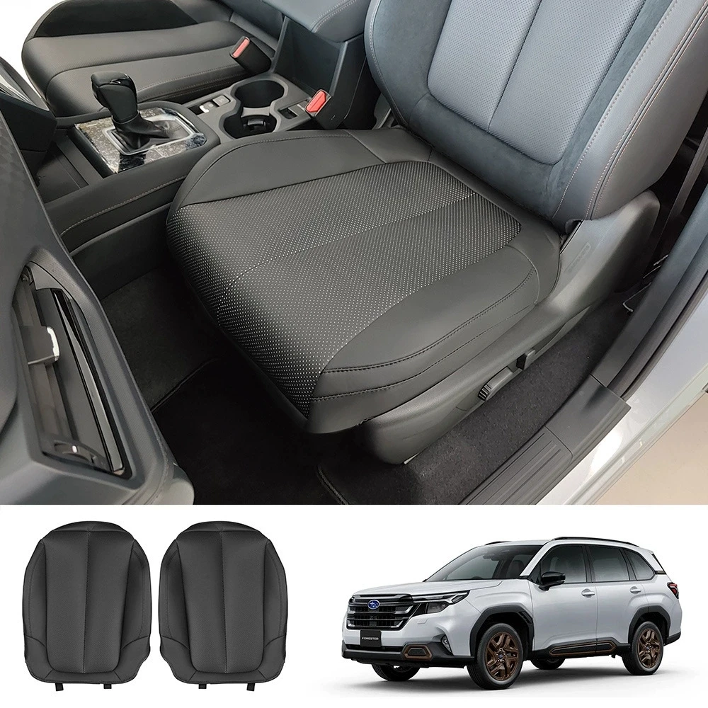 

For Subaru Forester 2024 2025 2026 Leather Seat Cushion Covers Auto Interior Seats Protection Pad Mat Four Seasons
