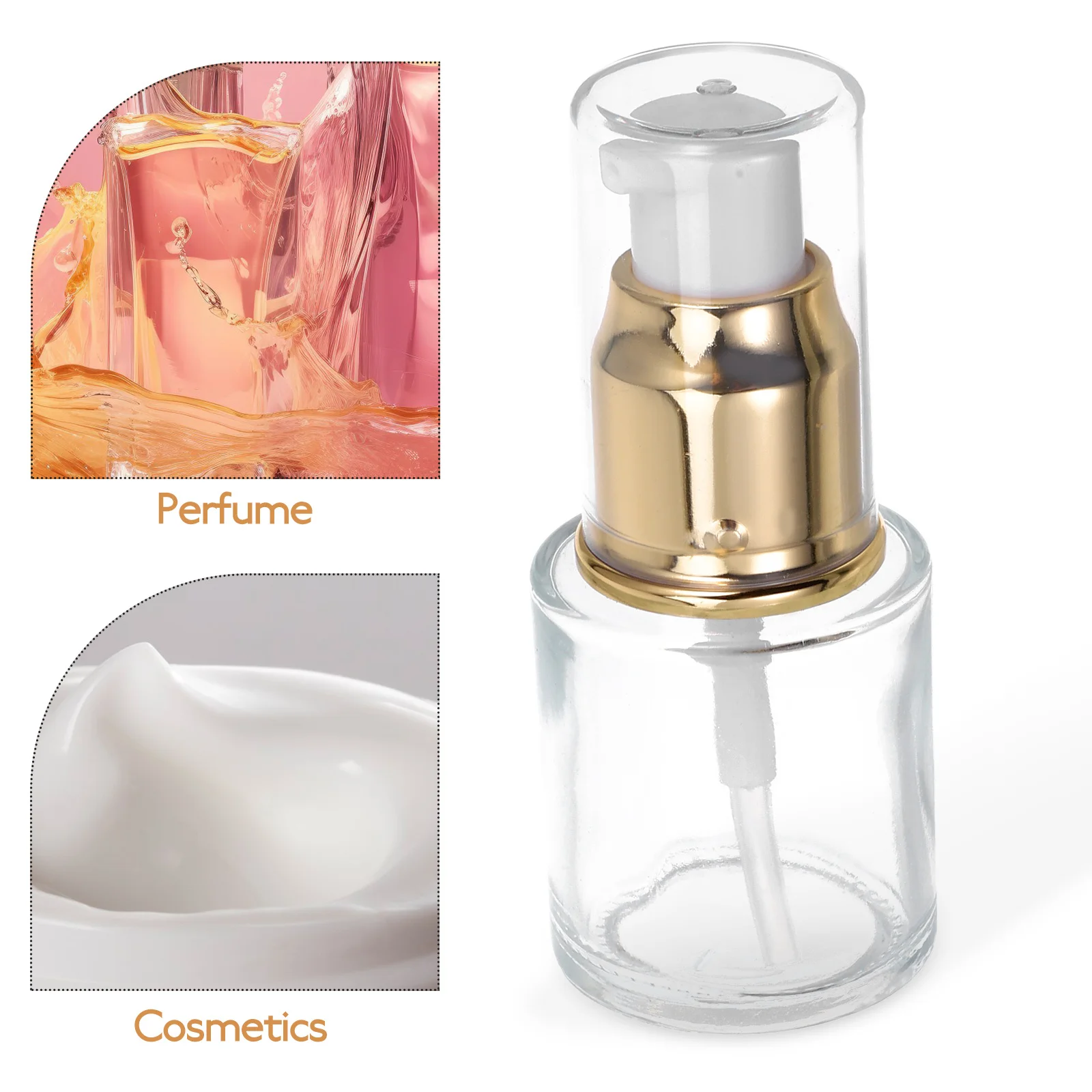 5 قطعة زجاجات الضغط الفارغة زجاجات مضخة صديقة للبيئة المحمولة للسفر زيت طبيعي مضخة مرنة للضغط على زيت الأظافر