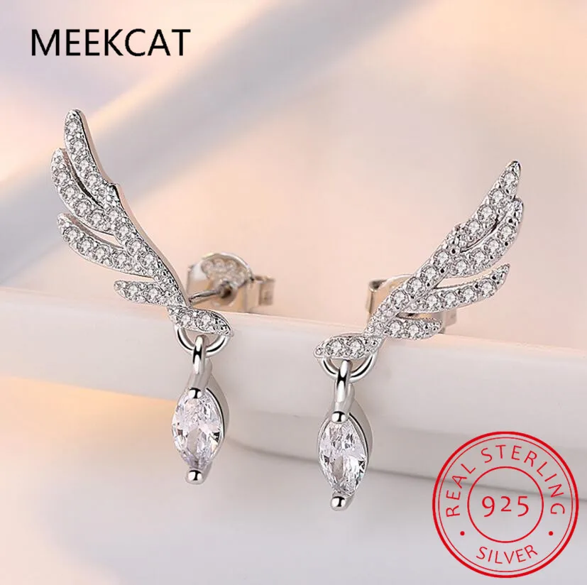 Moissanite Drop Earrings with Certificate 100% 925 Sterling Silver Plated 18k Gold Water Drop Pear Cut Diamond Earring Jewelry