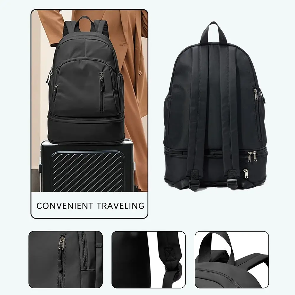 

Большая вместительная сумка для фитнеса и тренировок, влажная и сухая, с защитой от царапин, школьные сумки для студентов, складные водонепроницаемые