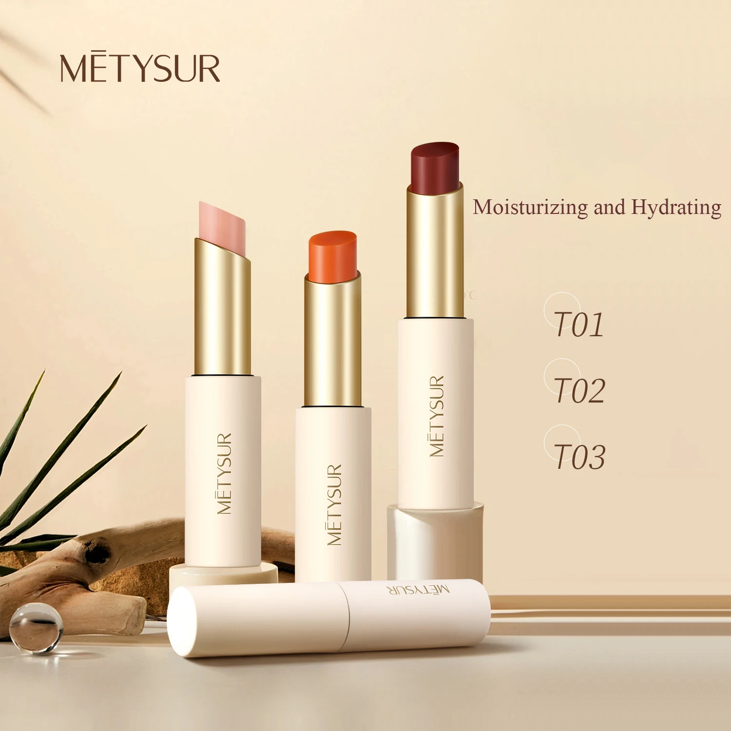 Metysur Phyto Extraet Lipstick Hydraterende en gladde textuur Kleurveranderende lippenbalsem Primer Verminder liplijnen Lipverzorgingsproduct