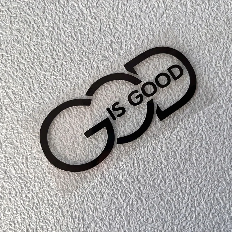 

1pc GOD IS GOOD Car Decal Laptop Sticker Truck Off-Road Vehicle Door Rear Window Decoration Auto Vinyl