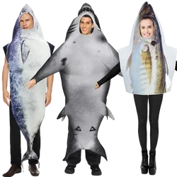 Carnival Fish Costume Food Party Outfit Tunas Bamin Disguisement Wear Purim Shark Stage Performance Show Clothes Marine Animal
