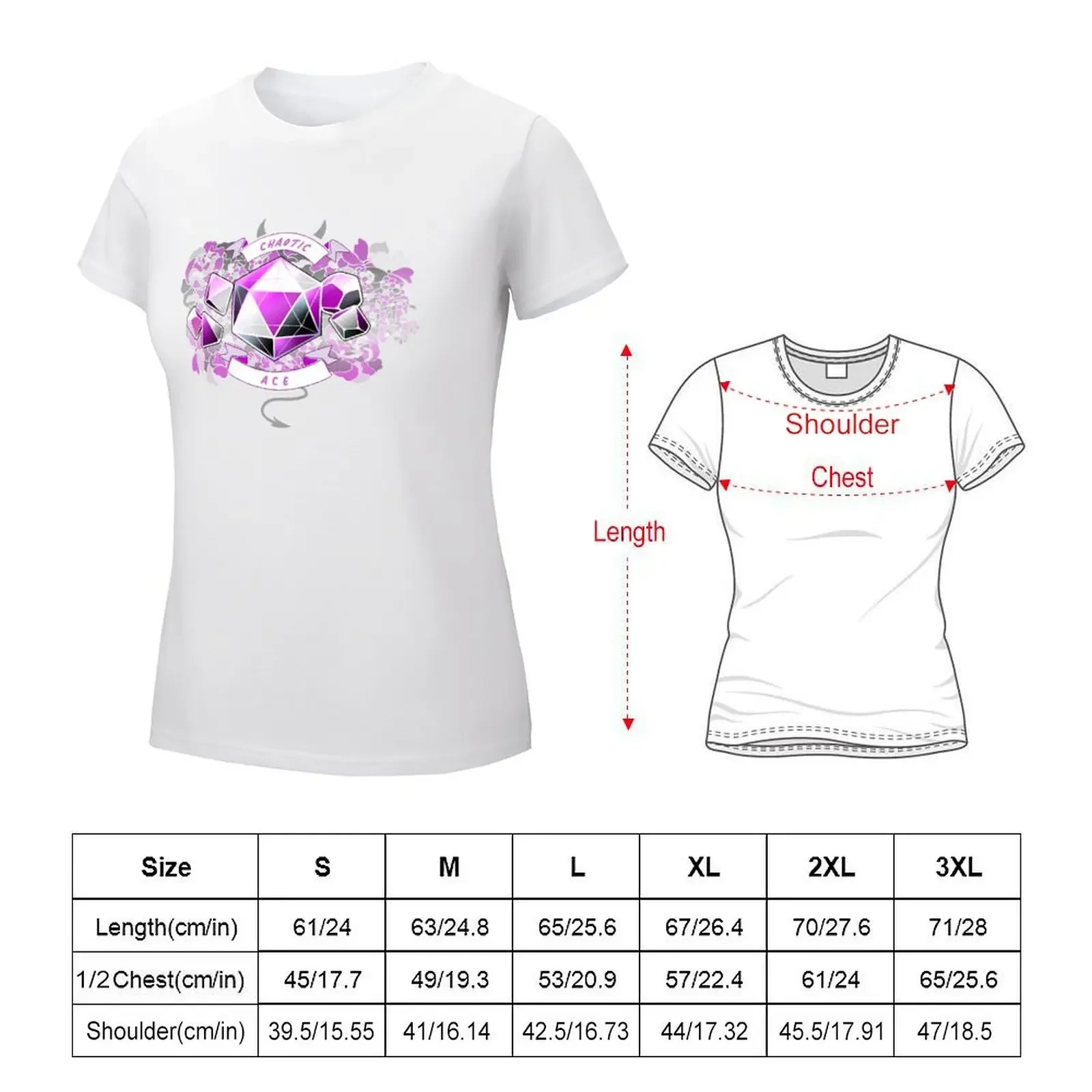 LGBT RPG - Chaotic Ace T-shirt Blouse kawaii clothes Women t-shirts