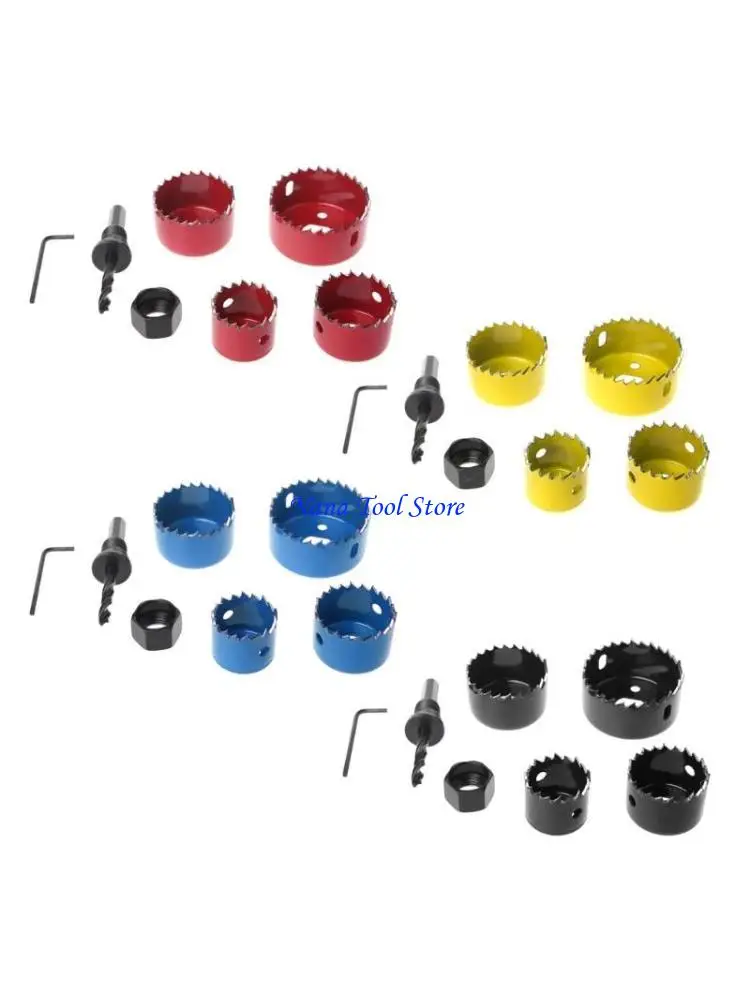 

31GJ 6 шт. набор циркулярных пил с отверстиями, сверло, режущий резак, круглый 32 мм, 38 мм, 45 мм, 54 мм