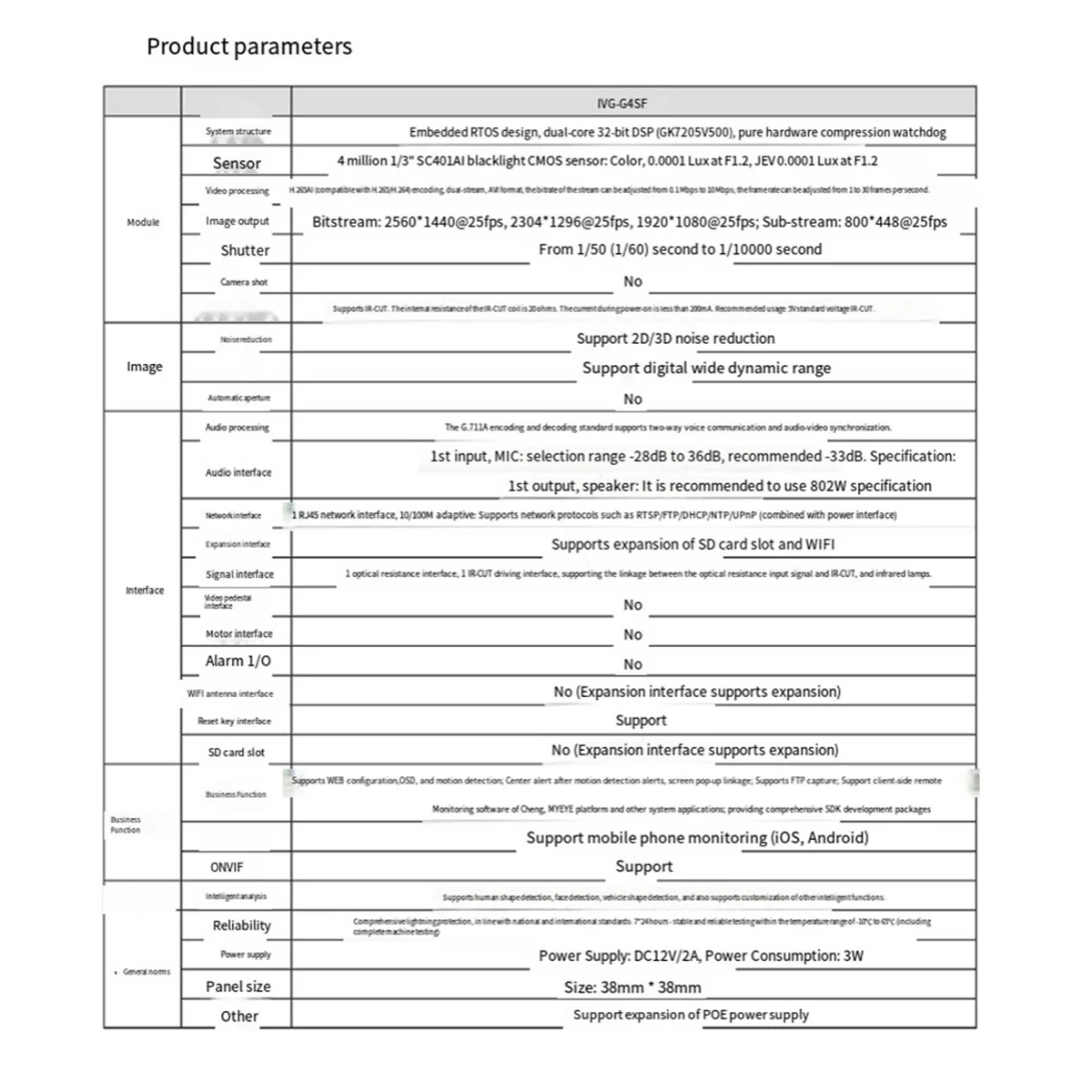 2025 + 2 قطعة 4MP IP كاميرا وحدة 265 Gk7205V500 كشف حركة الوجه IP كاميرا مجلس Rtsp لفيديو شبكة CCTV