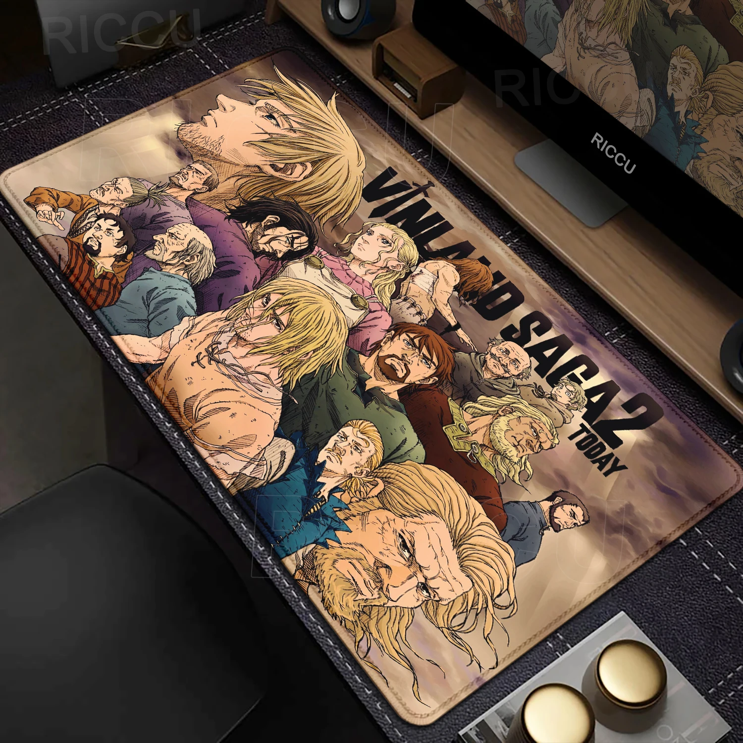 

Anime Large Mousepad Vinland Saga Mouse Pad Gaming Xxl Gamer Keyboard Mause Mat Desk Protector Pc Accessories Computer Desk Mats
