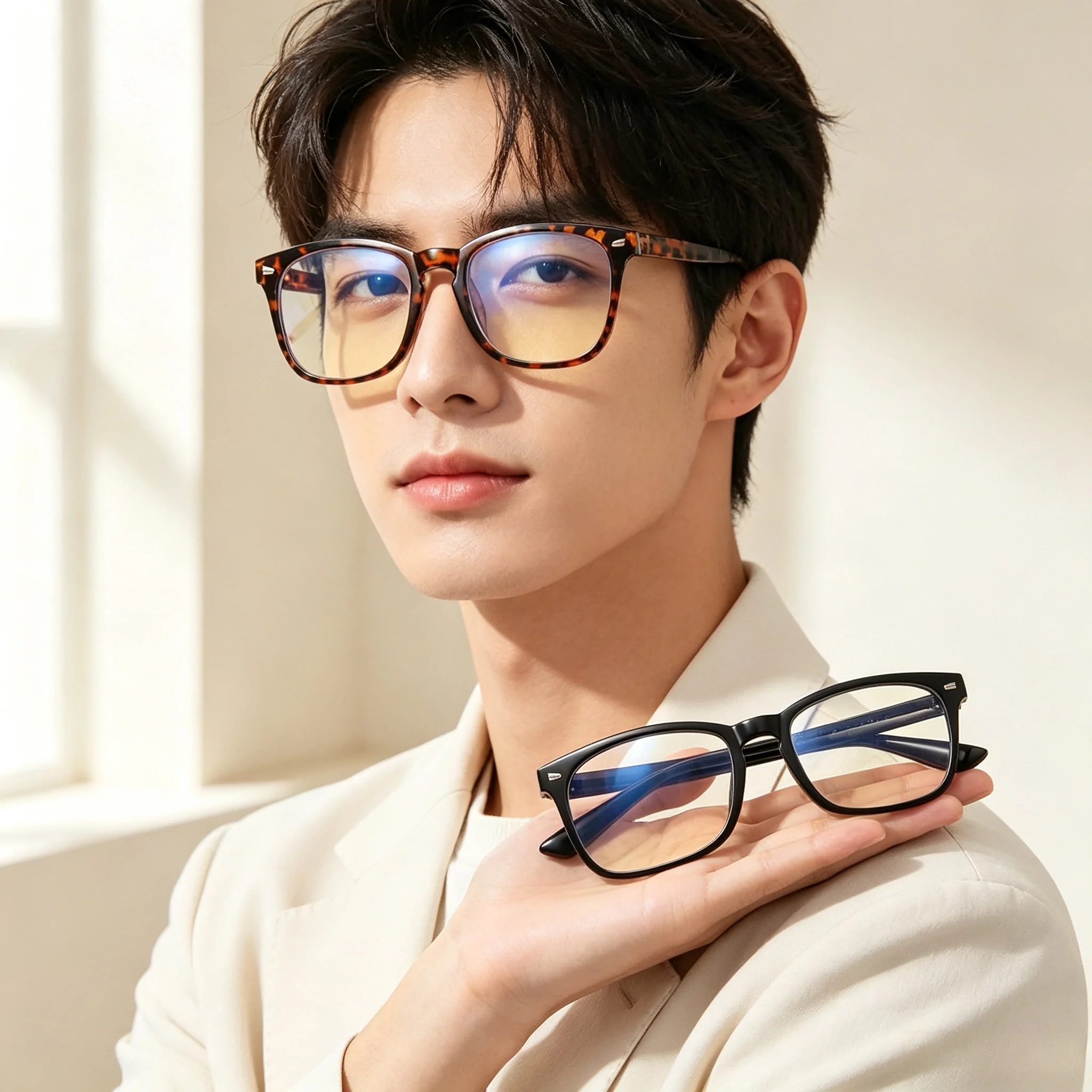 ブラックブルーライトカットメガネ コンピューター&ゲーム用 - Gaming Glasses Blue のレビューと価格