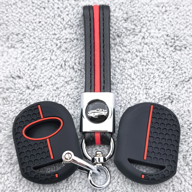 Silikon-Fernbedienungs-Schlüsselhülle für Ford F150 Zündung 2004 2005 2006 2007 Transponder-Schlüsselgehäuse Schlüsselanhänger-Schutz Auto-Zubehör