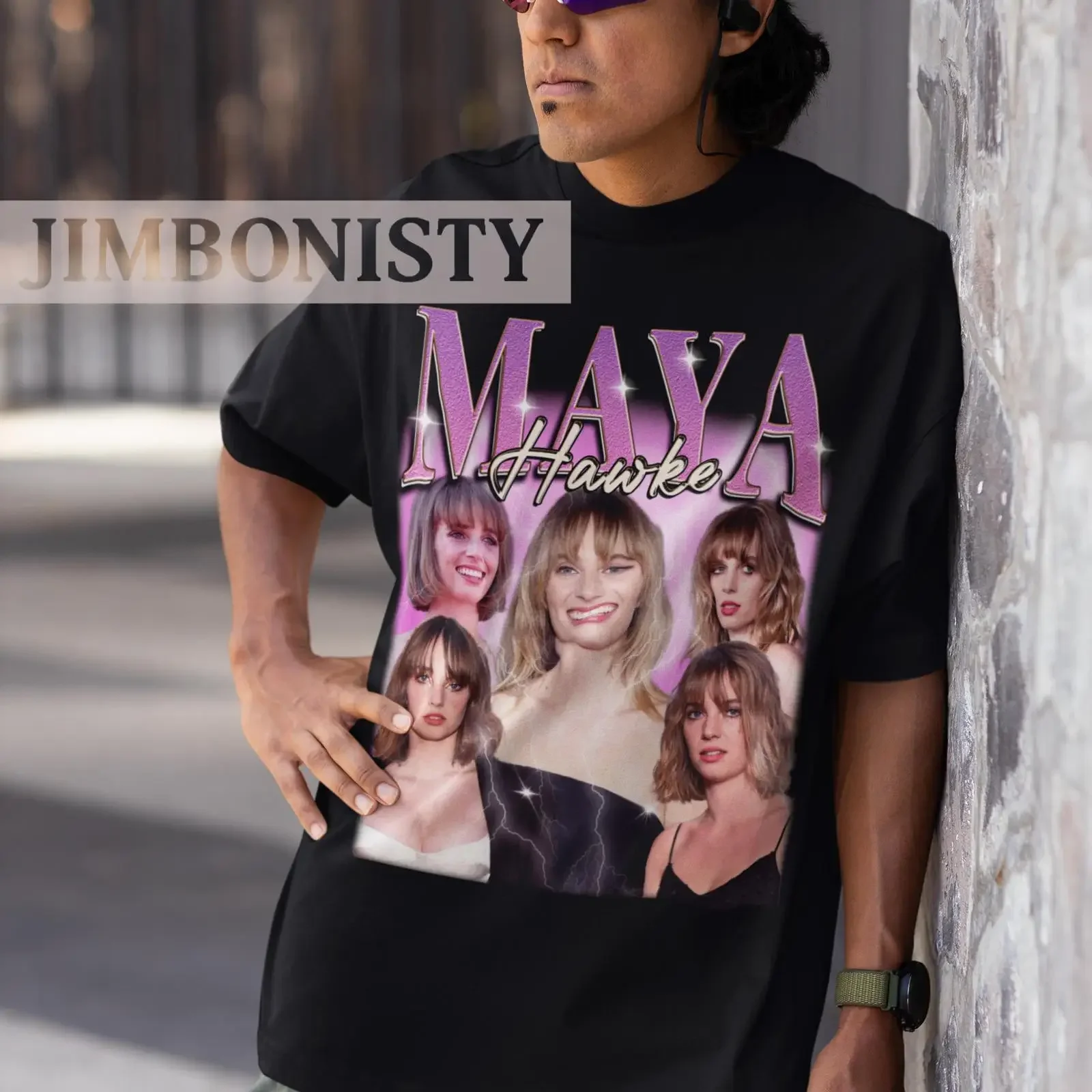 Aesthetic Maya Hawke T Shirt Vintage  vintage Washed graphic Unisex Top For Everyday Wear Casual Stretched designer clothes