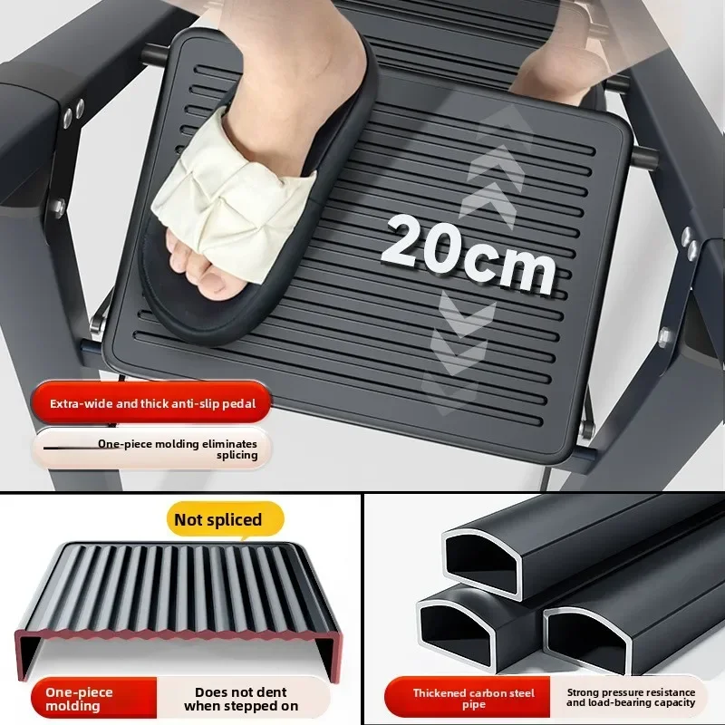Thickened A Frame Portable Step Ladder Ladder for Home Free Shipping Household Folding Telescoping Ladder Indoor Multi Purpose view 4