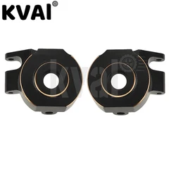 2pcs Black Coating Brass Front Axle Steering Knuckle Carrier for 1/10 RC Crawler Axial SCX10 PRO Upgrade Parts