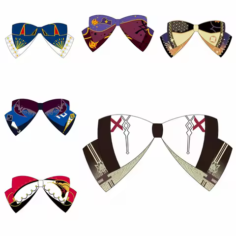 Anime Cosplay Game Genshin Impact Lolita Girl Headdress Shikanoin Heizou Mona Yelan Sayu Yanfei Bow Hairpin Hair Rope Halloween