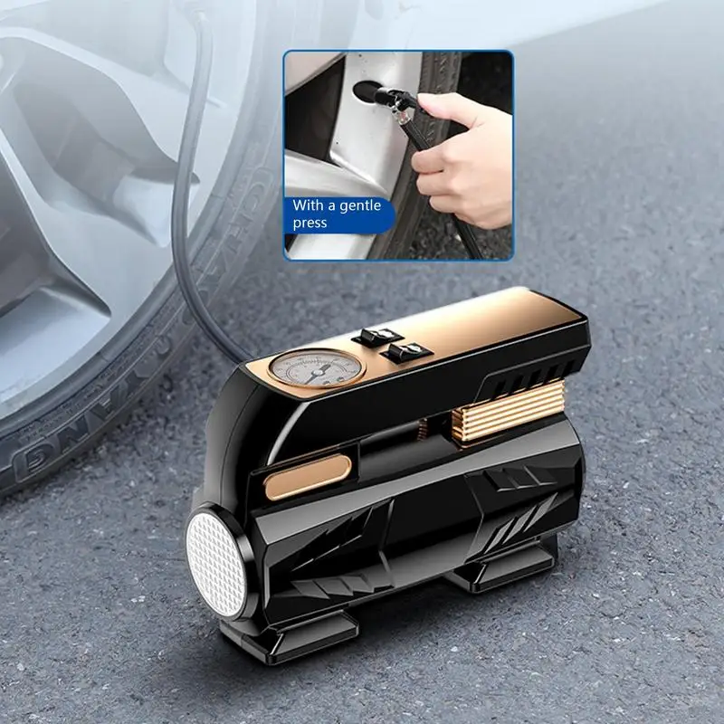 Car Portable Air Compressor Rechargeable Air Pump Tire Inflator Portable Compressor 12V Powerful Tire Inflator Air Compressor